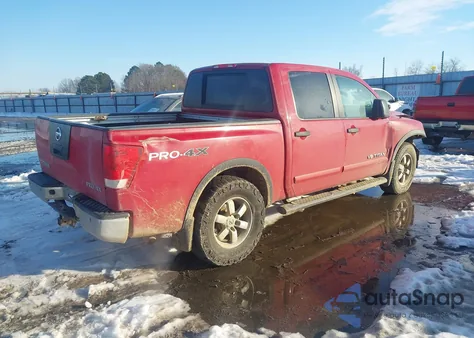 2011 Nissan Titan Pro-4X from USA, damaged, VIN 1N6BA0EC8BN320629